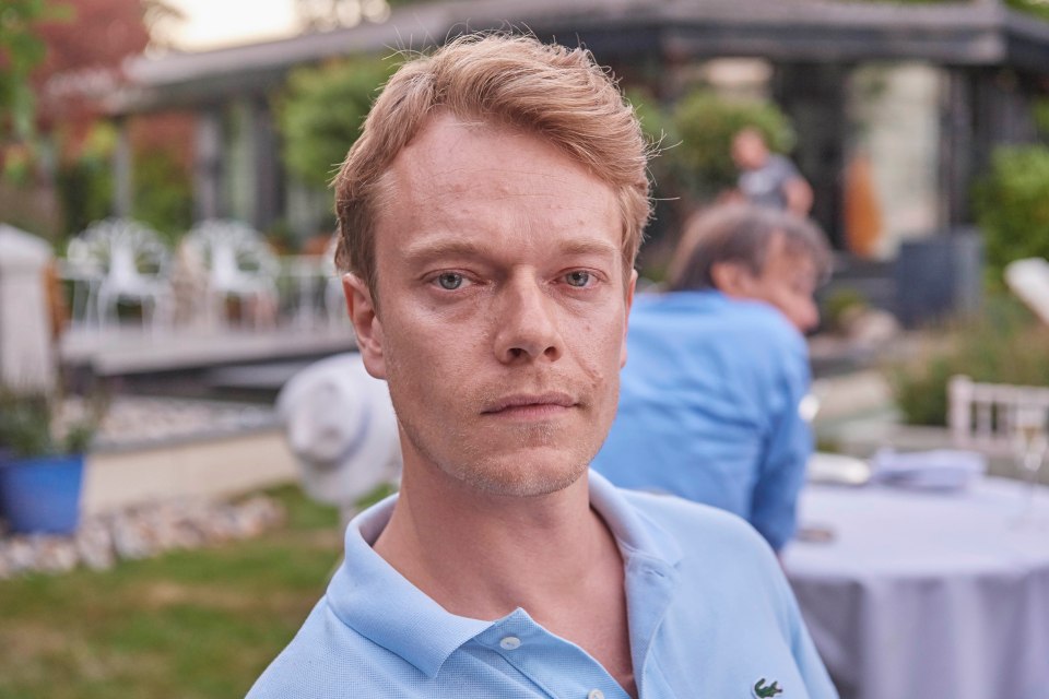  Brett Collins is played by Alfie Allen on White House Farm