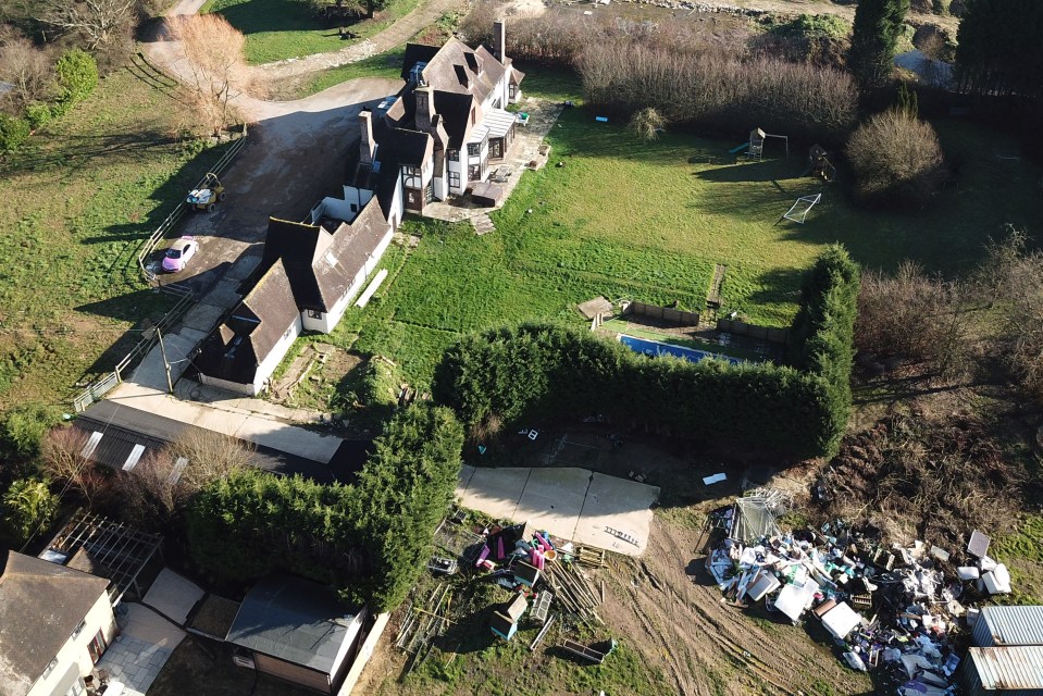  Katie Price's mansion has piles of rubbish outside it