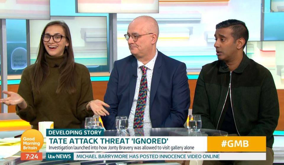  The panel had started civilly on GMB this morning