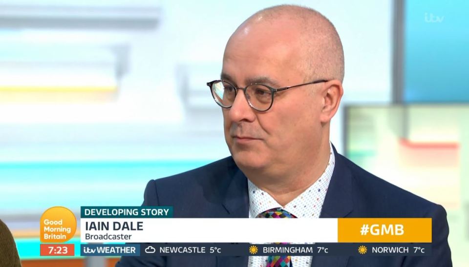  Iain Dale declared 'right, I won't speak' after being interrupted