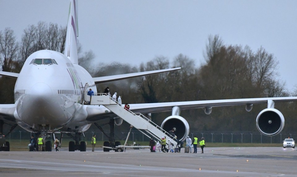 The flight out of Wuhan to the UK is expected to be the last