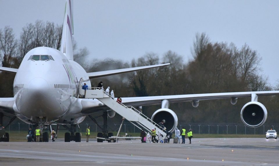  The flight out of Wuhan to the UK is expected to be the last