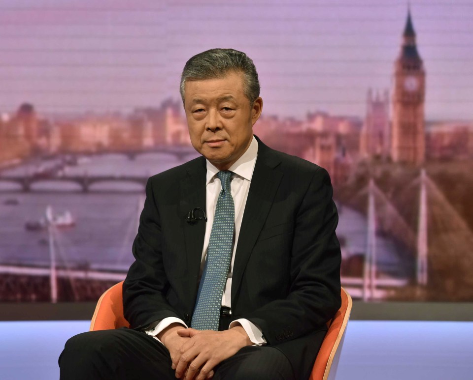  Stanley wrote in an email that the Chinese ambassador to the UK - pictured - was 'concerned that there had not yet – so he asserted – been direct contact between the PM and Chinese head of state'