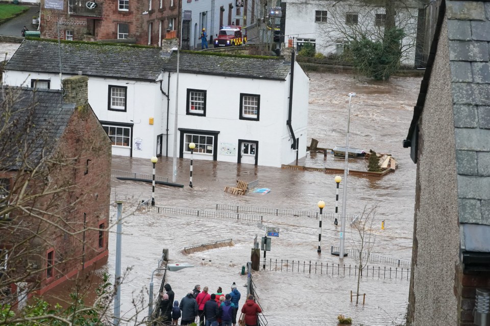 Appleby-in-Westmorland was flooded in the severe weather