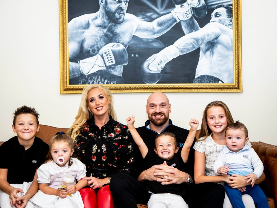  Fury enjoyed an emotional reunion with his five children Prince John James, Prince Adonis Amaziah, Prince Tyson Fury II, Venezuela and Valencia Amber after spending weeks in a training camp in America