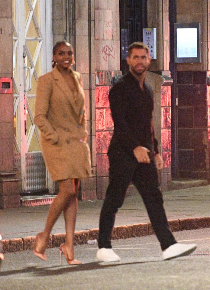  Kelvin and Oti were pictured together at a hotel at 3am enjoying a reunion catch-up drink