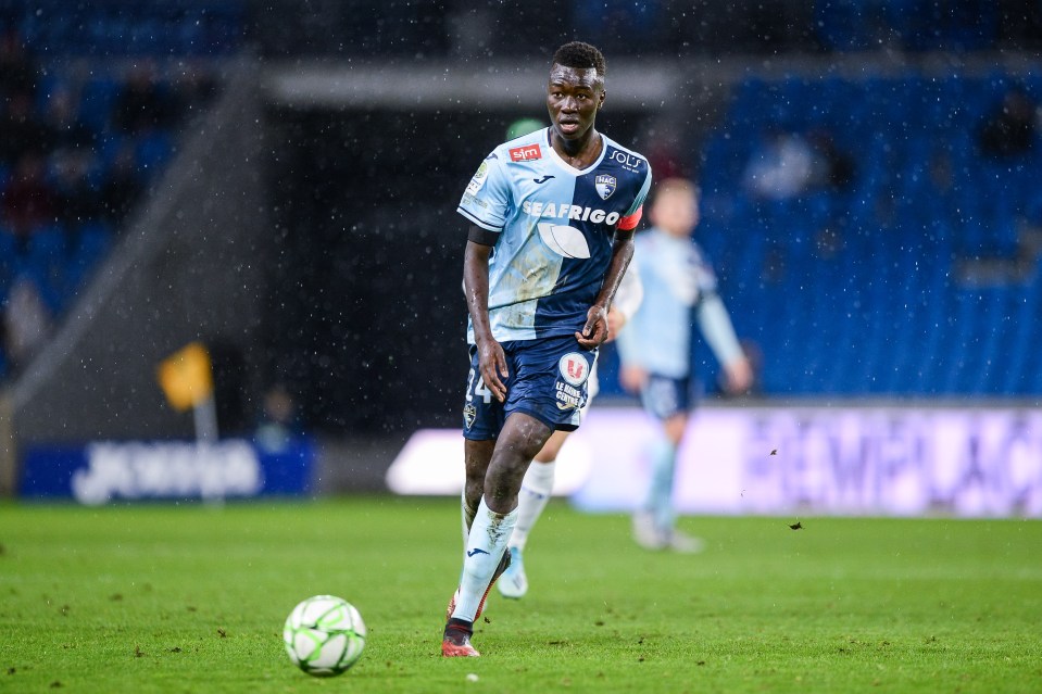  Arsenal are closing in on a £5million move for Le Havre midfielder Pape Gueye