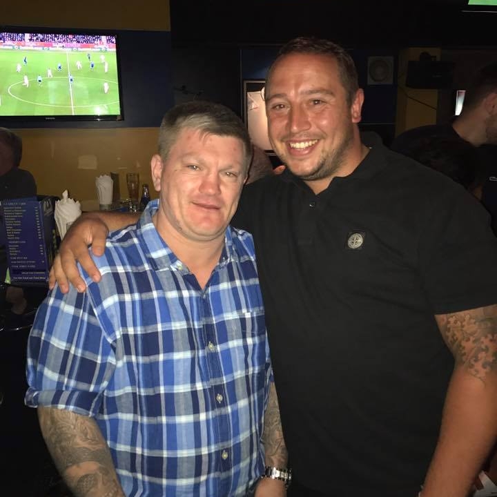  Mark Rumble, pictured with boxer Ricky Hatton, is at the centre of a suspected coronavirus outbreak after being extradited from Thailand