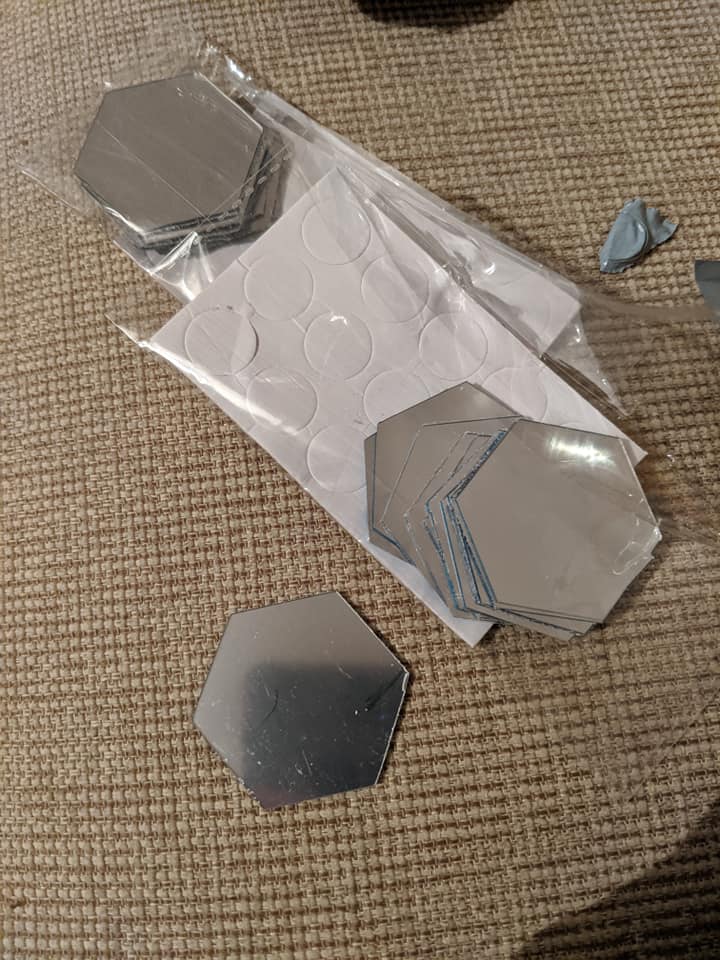  The mirror tiles was bought on eBay and were completely different to how they seemed in the original product image