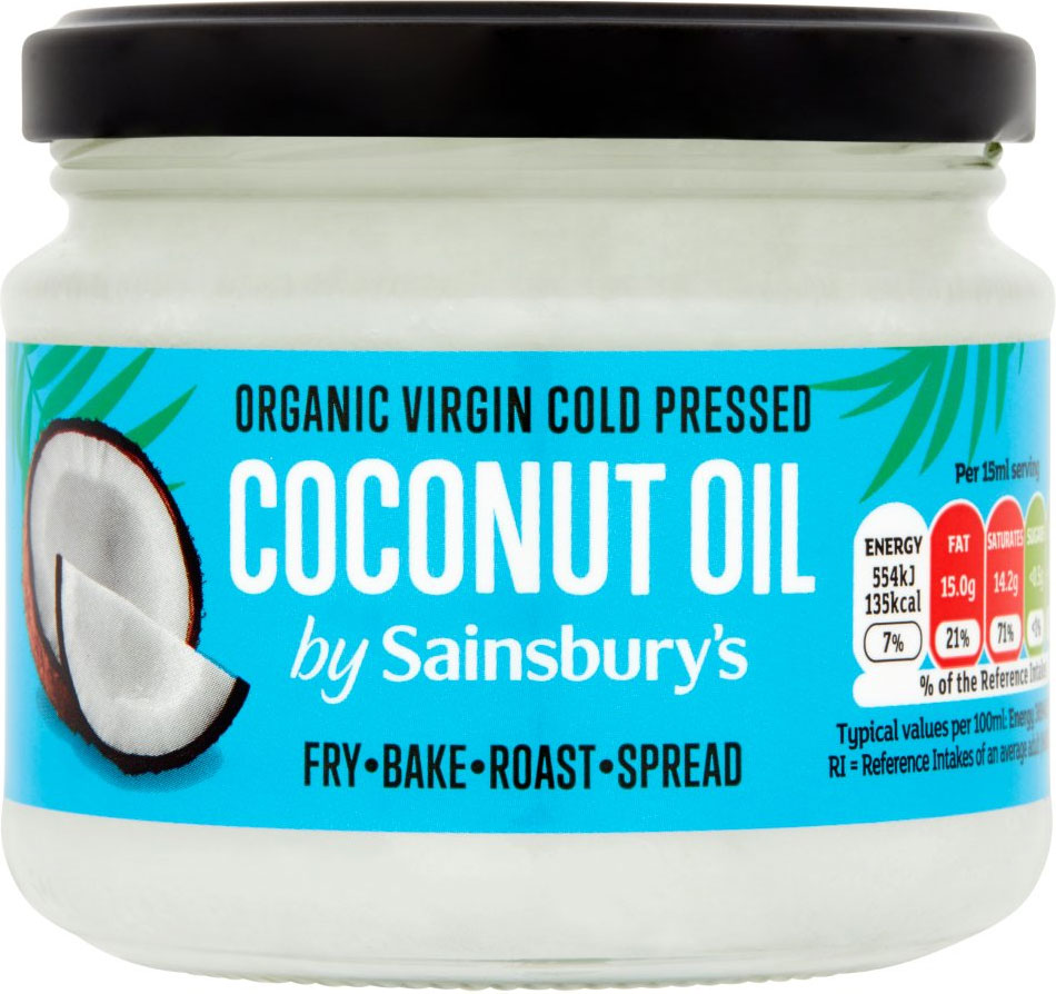  Sainsbury’s own brand coconut oil is £3.10