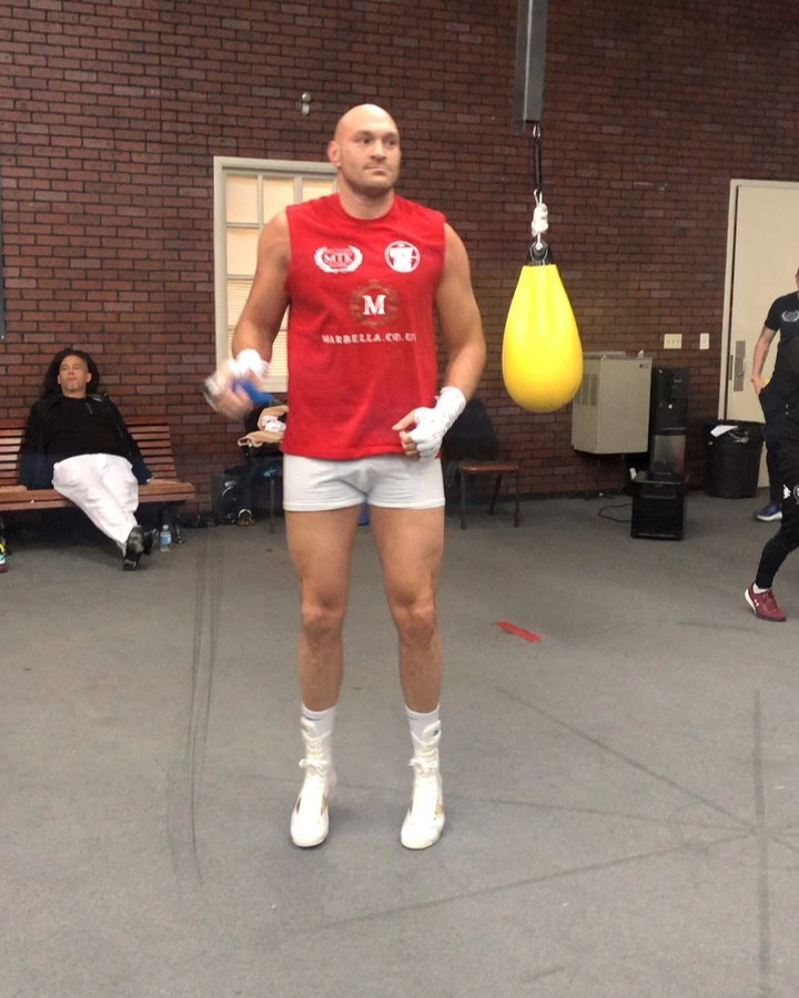  Fury is  training at the Top Rank gym in Las Vegas