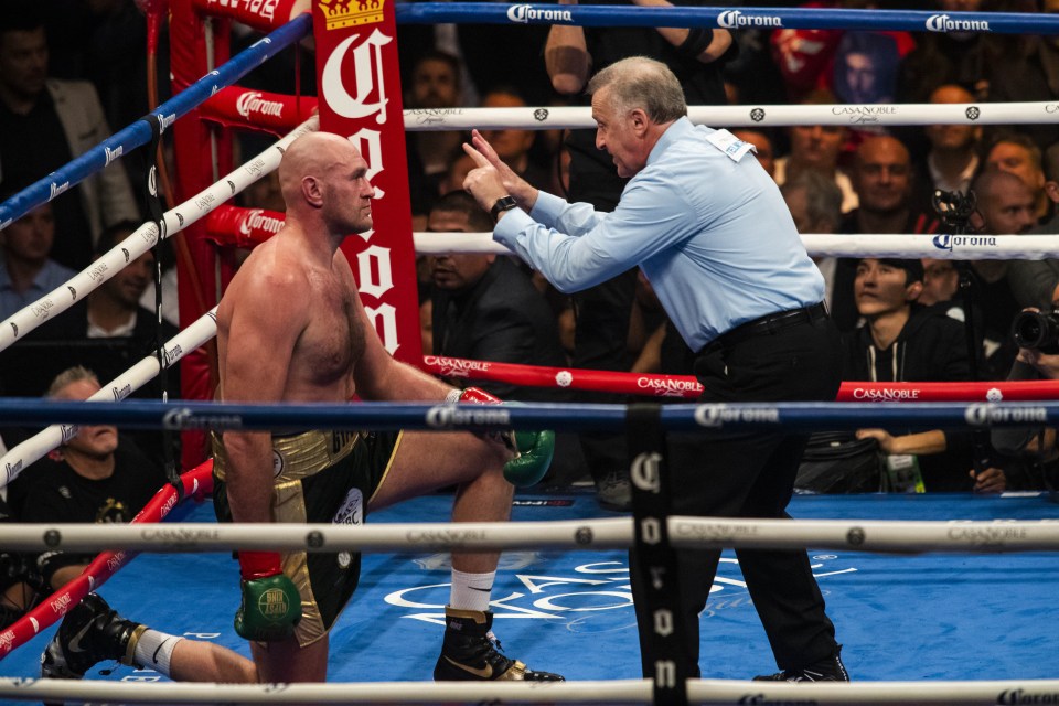  Somehow, Fury managed to get up from Wilder's punch