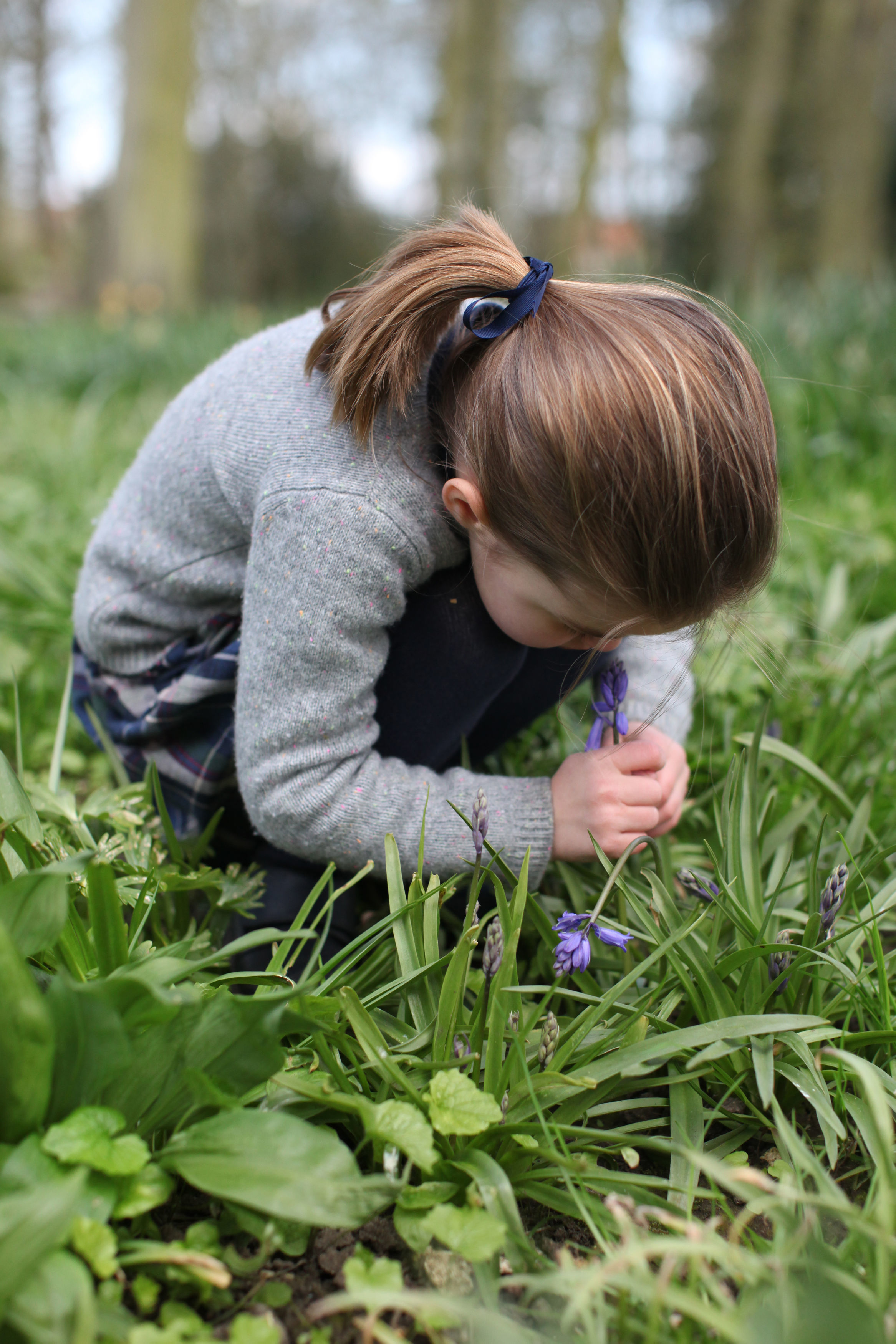 Kate Middleton has unveiled this cute photo of Princess Charlotte smelling some bluebells