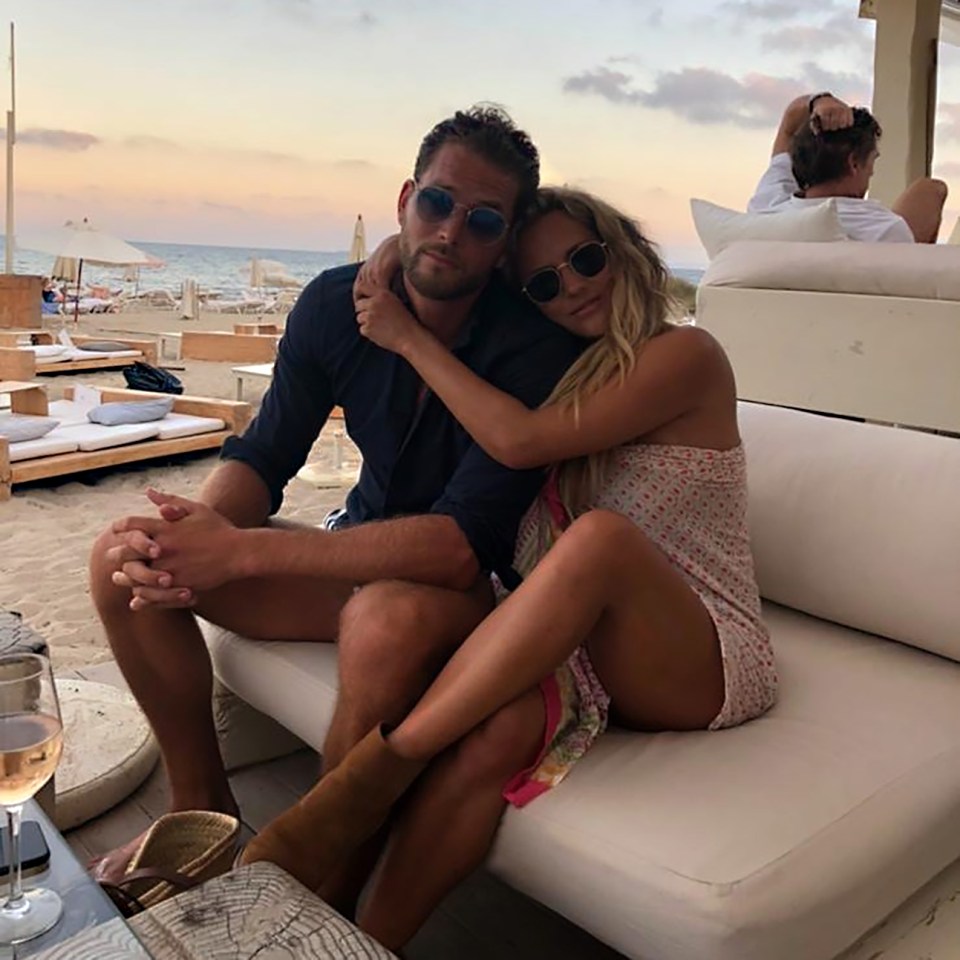 Lewis and Caroline began dating in early 2019