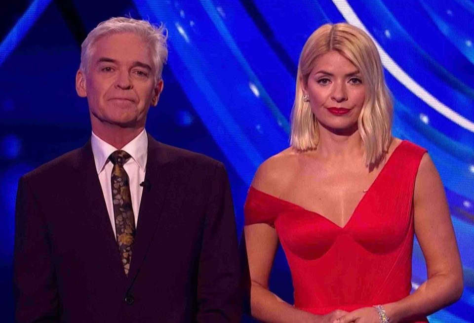  TV hosts Phillip Schofield and Holly Willoughby made a touching tribute to the star on Dancing On Ice