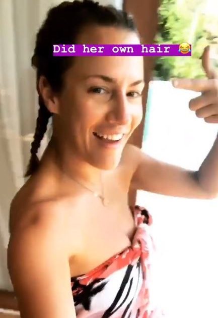 The Instagram story shared a series of videos of Caroline during happier times