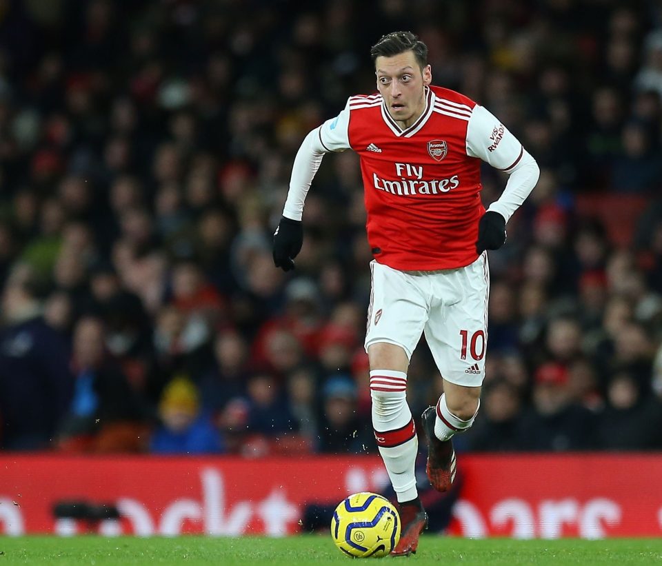  Arsenal star Mesut Ozil scored his first goal since April 2019