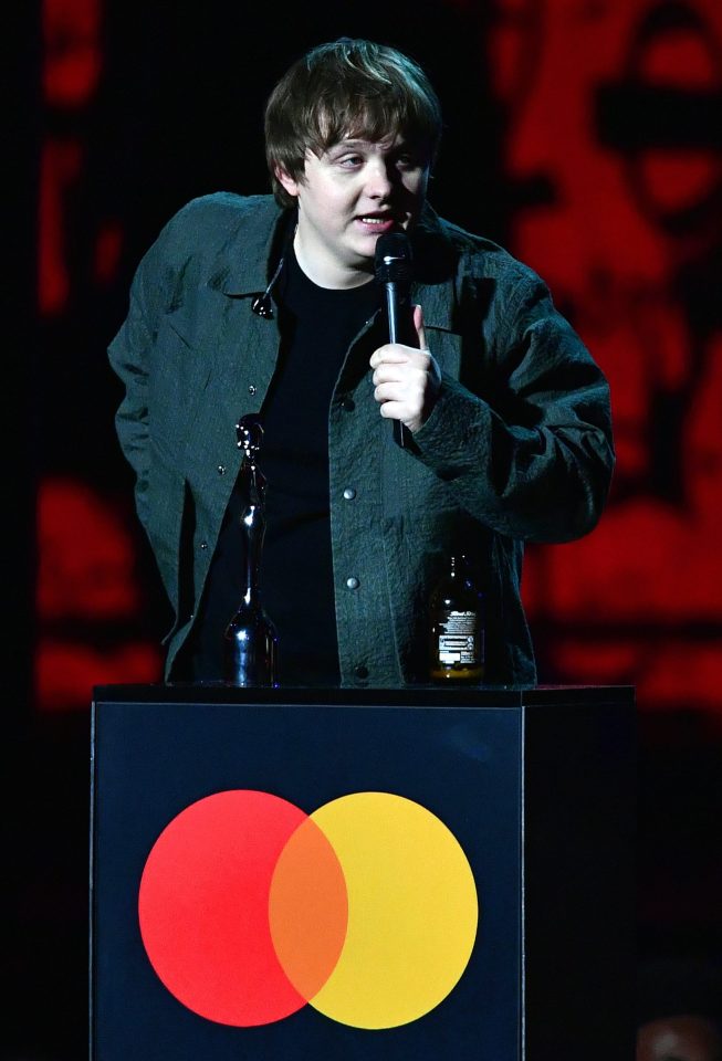  Fans were left puzzled after ITV muted Lewis Capaldi's acceptance speech