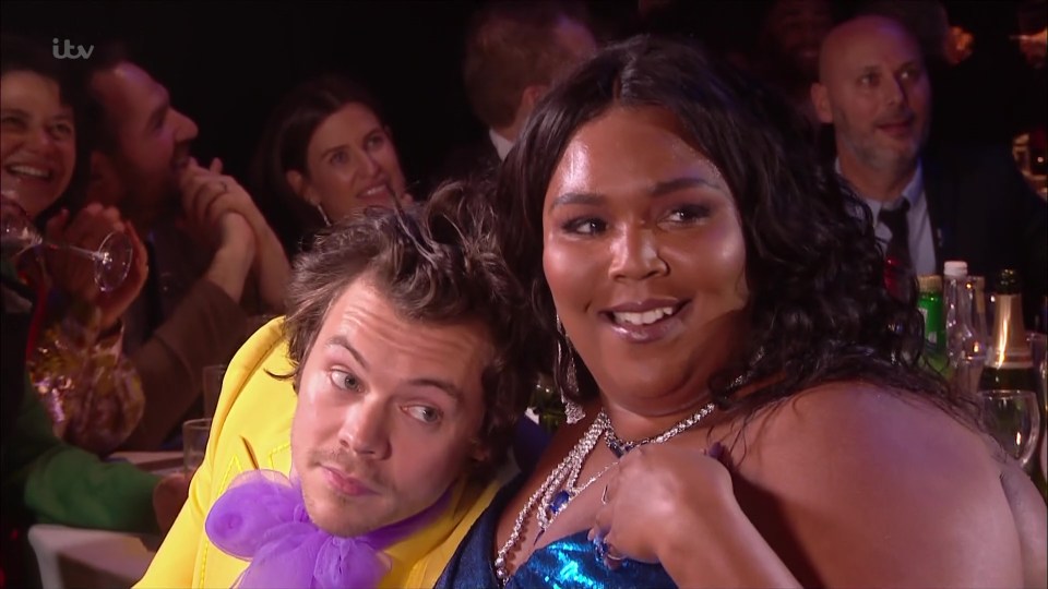  Fans went crazy as Harry Styles and Lizzo flirted at the Brit Awards