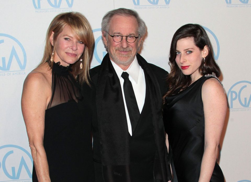 Sasha Spielberg with her mum Kate and of course dad Steven