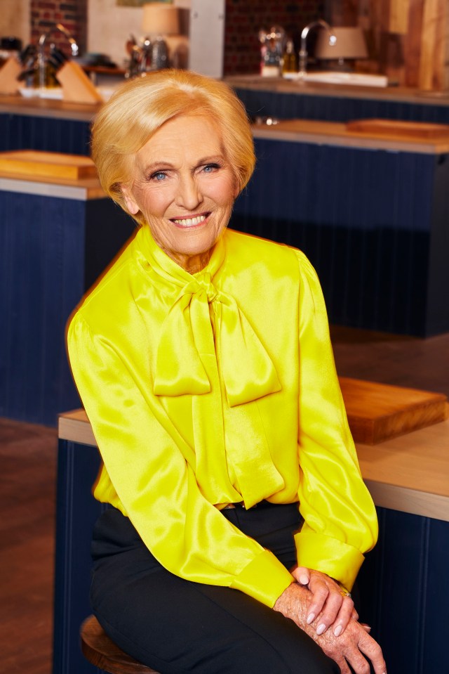  Iconic show host and chef, Mary Berry.