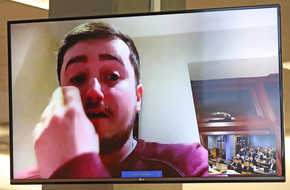  The 22-year-old's brother, Declan, also appeared via video link from the family home