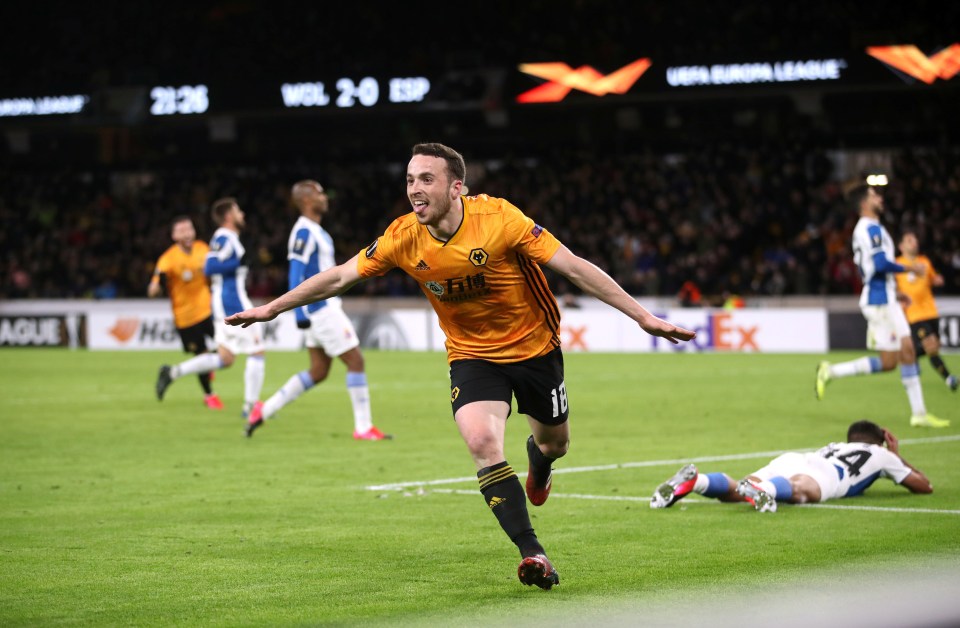  Diogo Jota bagged a hat-trick as Wolves thrashed Espanyol at Molineux