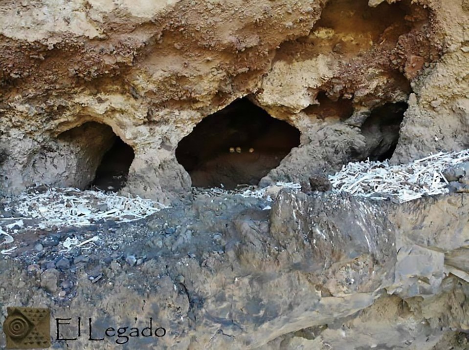  Once there they found evidence of ancient burial shrouds