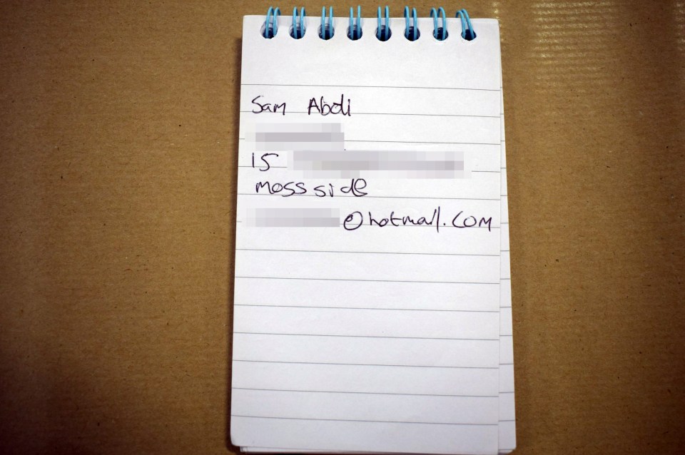  When Salman rented out a flat in the city centre the landlady asked for his home address and email — he gave her an address in Moss Side and a Hotmail account which had been created in Libya