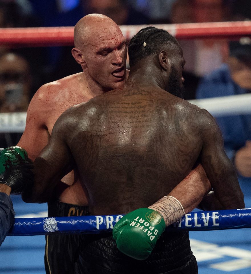  Fury licked blood from Wilder's neck during the brutal seven-round demolition