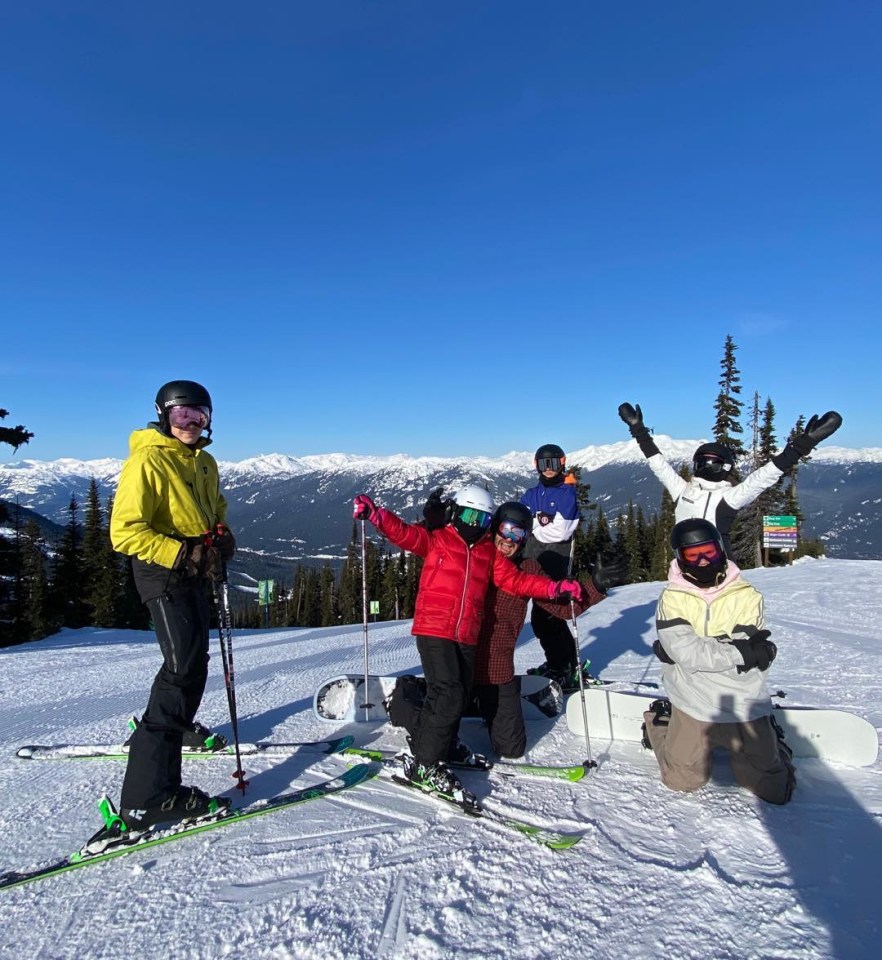  The whole family hit the slopes in Whistler