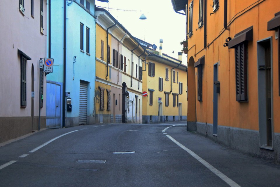  A view of a deserted street in Codogno, one the northern Italian towns placed under lockdown