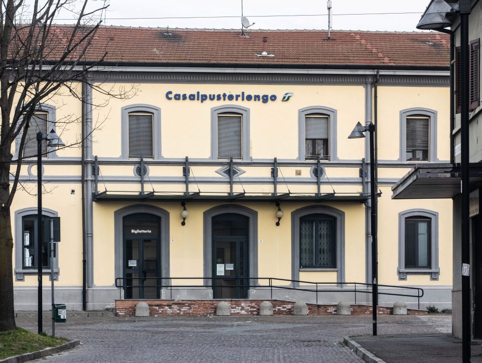  A closed down railway station in Casalpusterlengo, south-west Milan