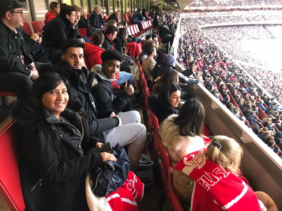  The 17-year-old, who is undergoing chemotherapy treatment, will have enjoyed seeing his team bag the three points