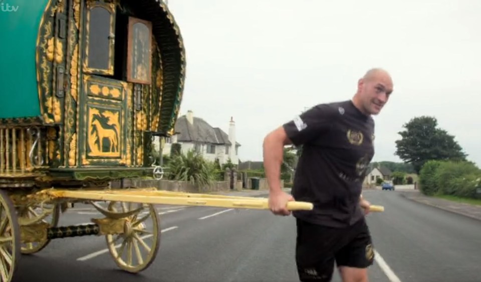 The Gypsy King decides to take the wagon out for a spin in a funny clip from last year’s ITV documentary