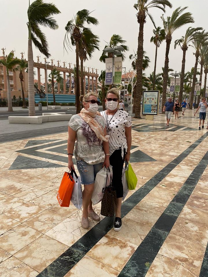 British tourists Jayney Brown and Elaine Whitewick have been quarantined at H10 Costa Adeje Palace in Tenerife