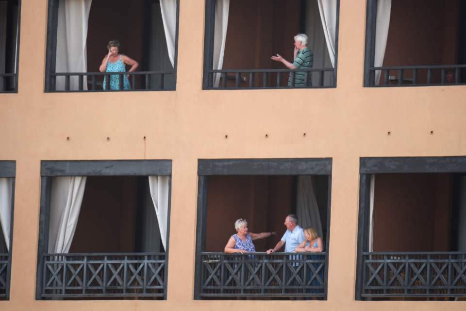  Guests at the hotel in Tenerife have been told to stay inside their rooms after two guests tested positive for coronavirus