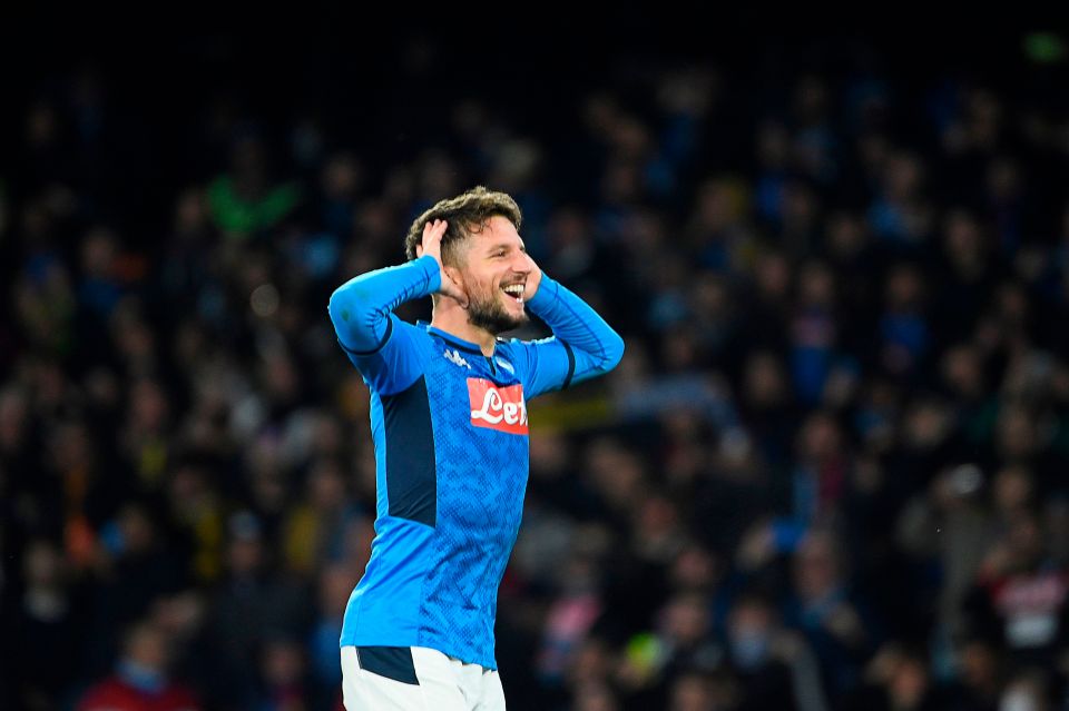  Dries Mertens had given Napoli the lead and in the process became their joint all-time leading goalscorer