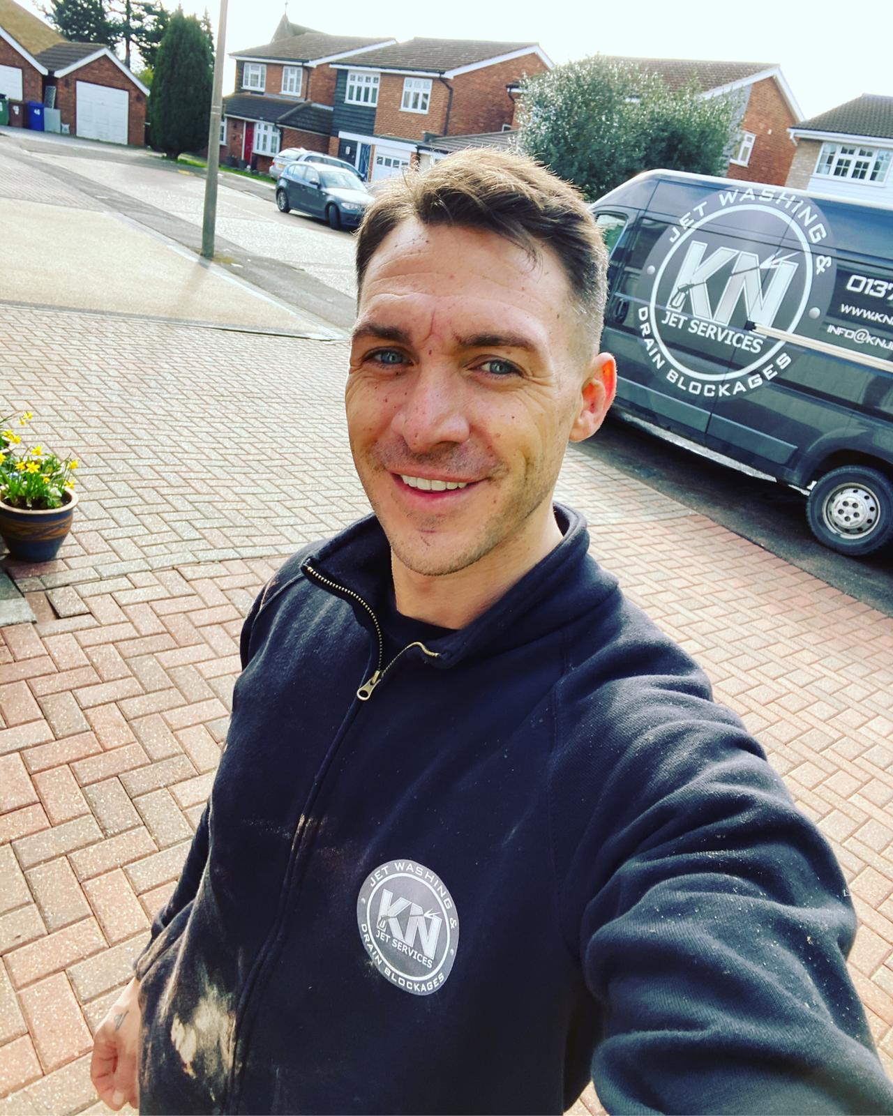  Kirk now has a jet-washing and drain-unblocking company in Essex