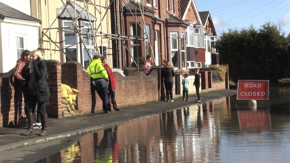  Many families have had to flee their homes amid the floods with yet more rain to come