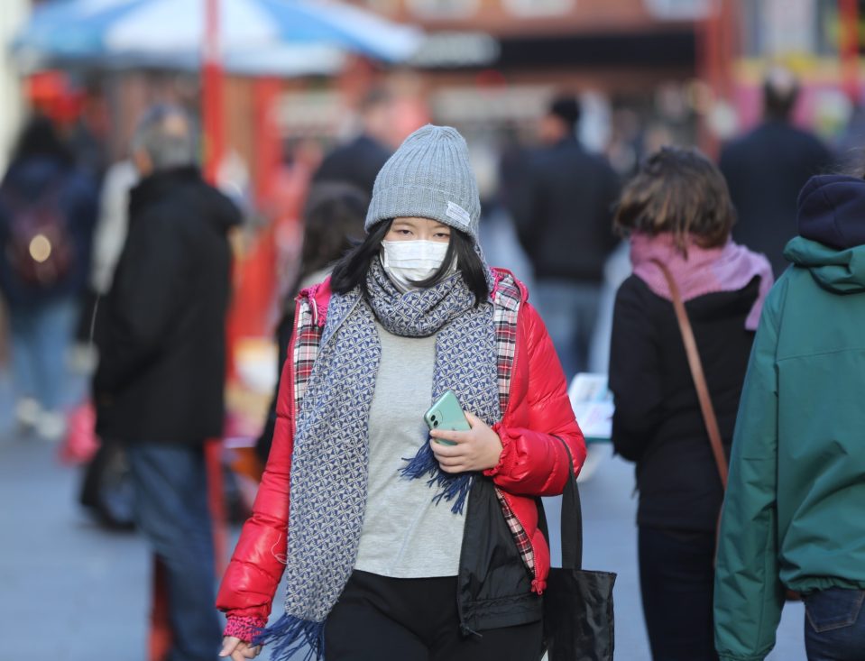  Brits also face a possible coronavirus crisis in the coming months if the virus spreads, with many people wearing medical masks as a precaution