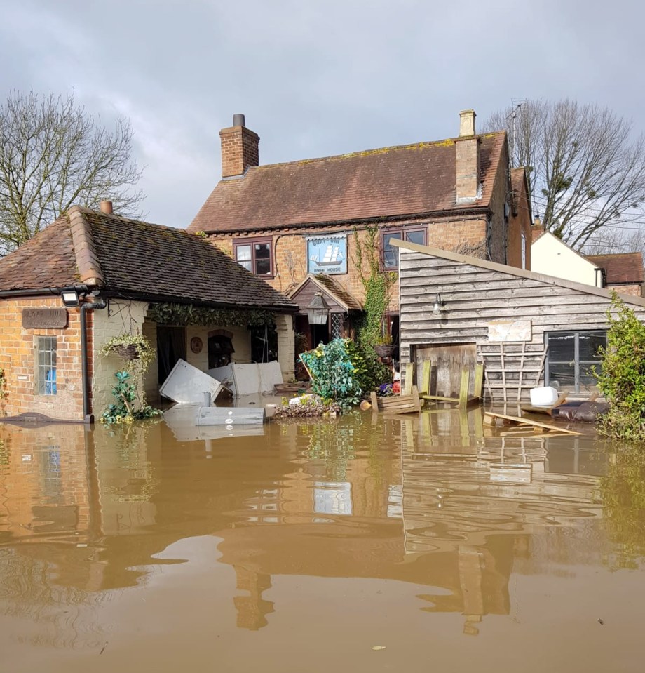  The Boast In has been partially submerged in water