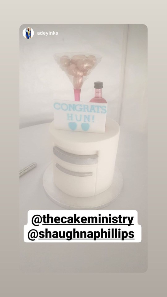  There was a Congrats Hun cake