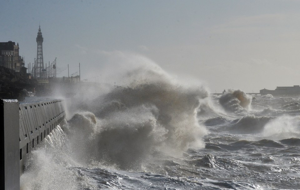  Blackpool's north shore on Saturday