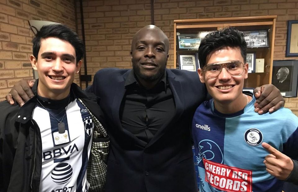  The two Mexican brothers made the 5,500 mile trip to watch Akinfenwa