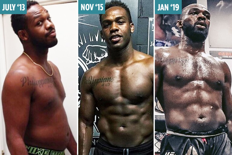  American star Jon Jones has undergone a stunning body transformation over the years