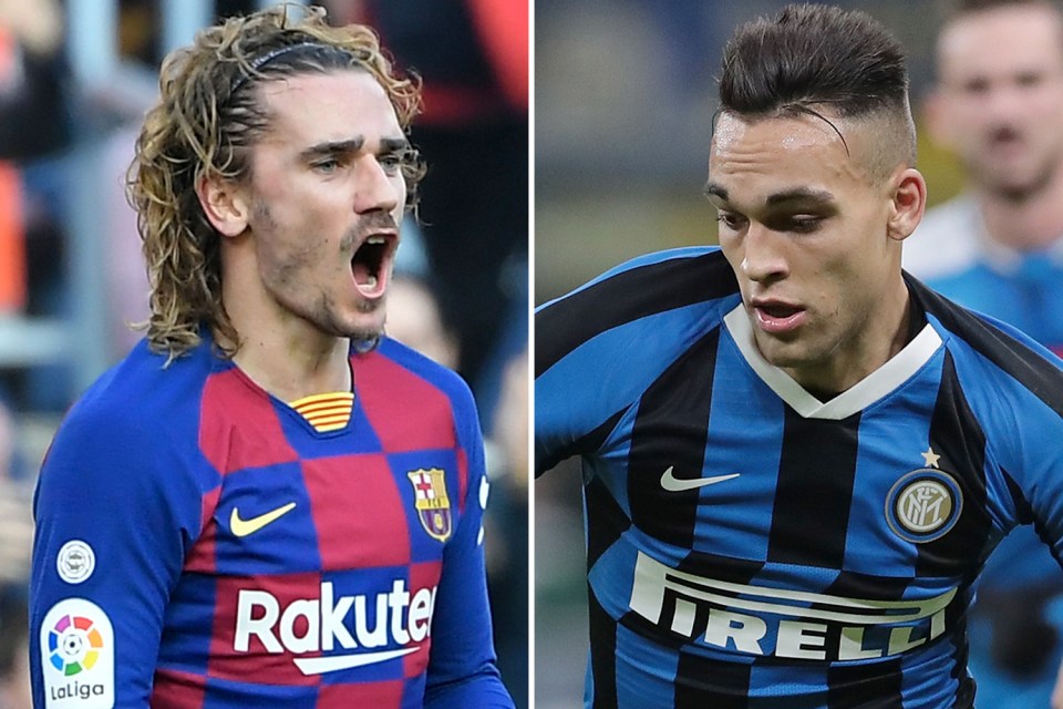  Barcelona want to sign Lautaro Martinez from Inter Milan but the Italians would demand Antoine Griezmann in exchange