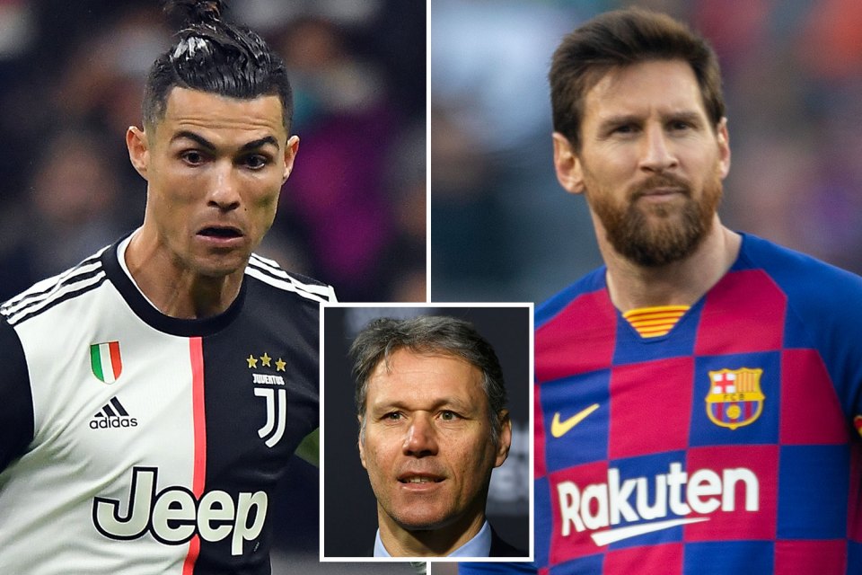  Legend Van Basten says Ronaldo cannot compare to 'genius' Messi