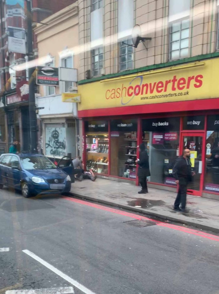 A man was stabbed in the stomach outside Cash Converters