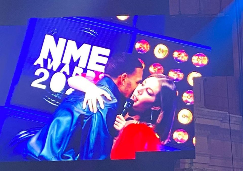  Kathrine Ryan looked incredibly uncomfortable as Slowthai got up close to her